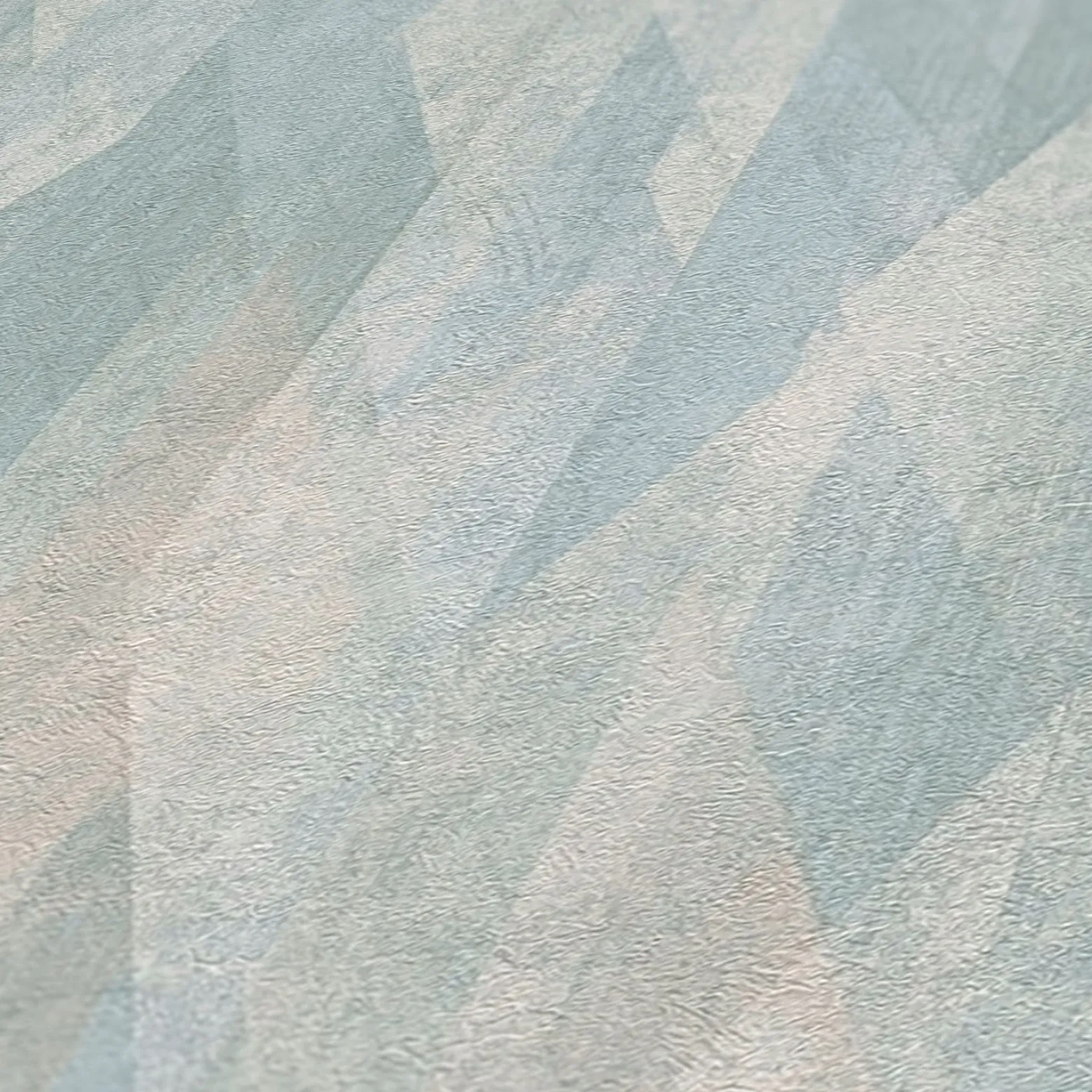 Vliestapete Rauten Streifen Grafik Türkis Blau 39104-2