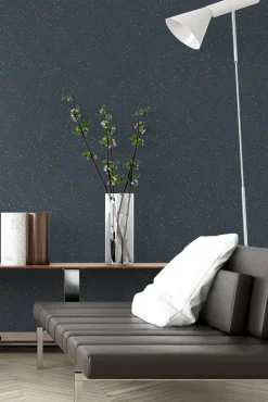 Vliestapete Rauten türkis braun blau Glanz 37394-1