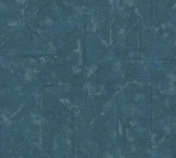 Vliestapete Raute Vintage blau grau Metallic 36975-1