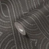 Vliestapete Retro Schwarz Gold Silber Metallic 39937-4