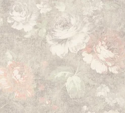 Vliestapete Rose Blume Vintage braun AS Creation 33604-2