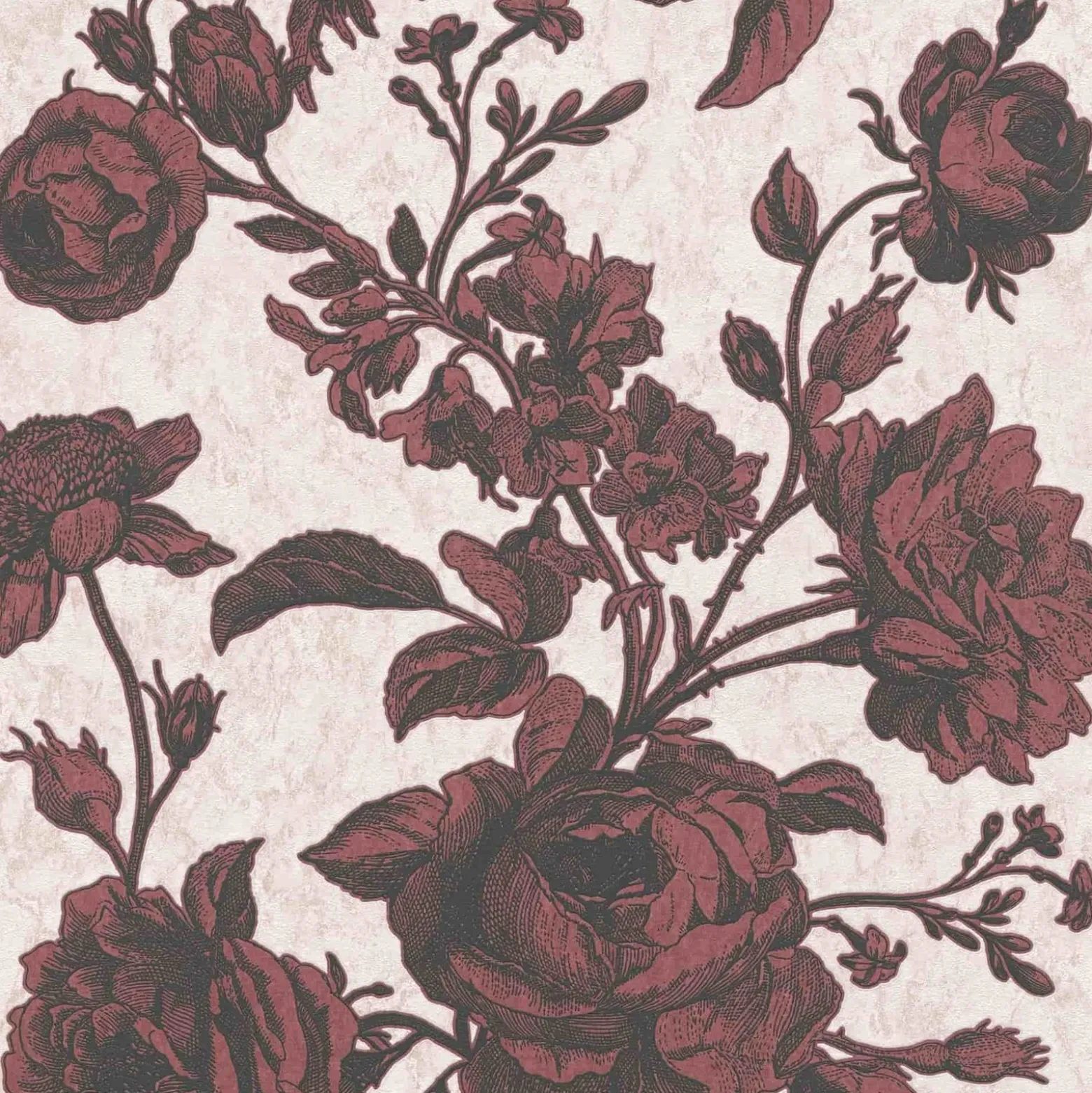 Vliestapete Rosen Blumen rot rosa schwarz 38700-4