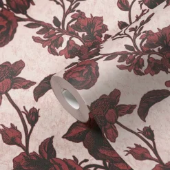 Vliestapete Rosen Blumen rot rosa schwarz 38700-4