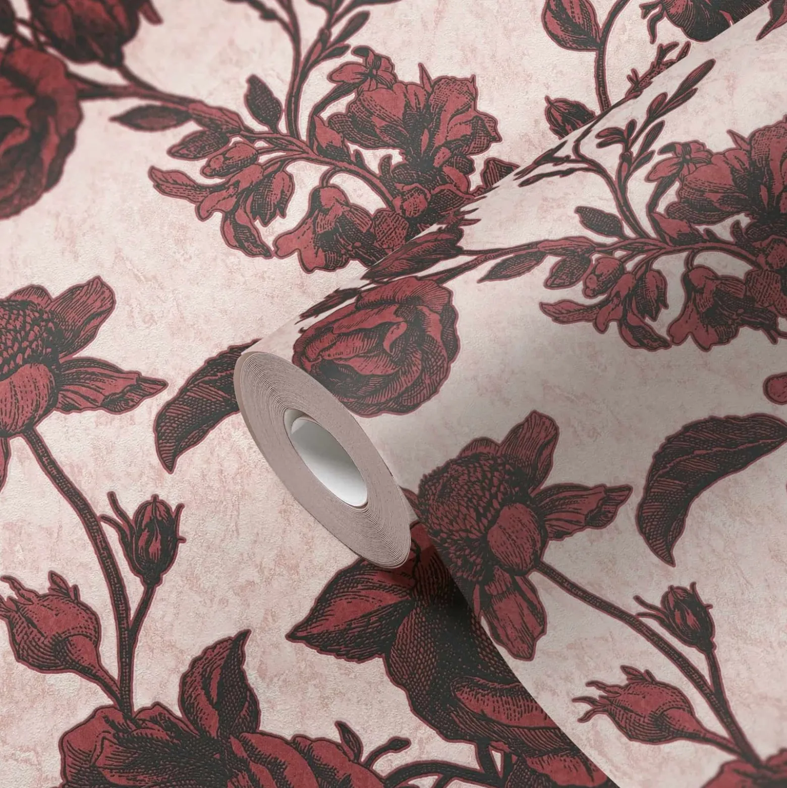 Vliestapete Rosen Blumen rot rosa schwarz 38700-4