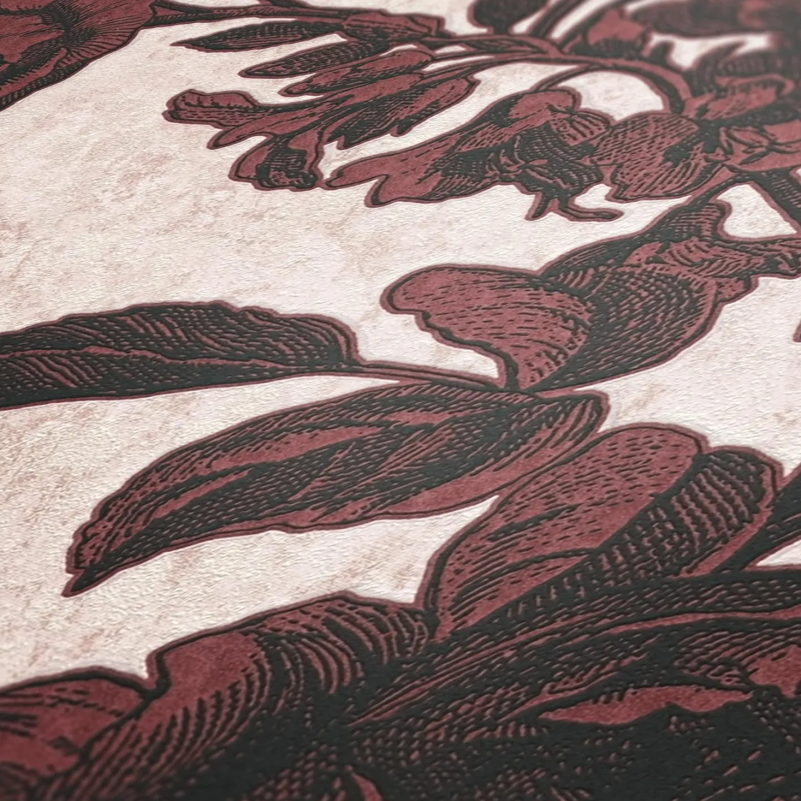 Vliestapete Rosen Blumen rot rosa schwarz 38700-4