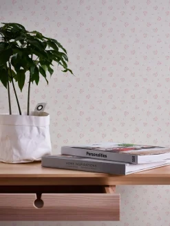 Vliestapete Rosen Landhausstil Grau Rosa Weiß 39067-3