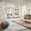 Vliestapete Rosen Vintage cremegrau gold Glanz 30614