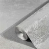 Vliestapete Sand-Struktur Uni dunkelgrau Glanz 32509