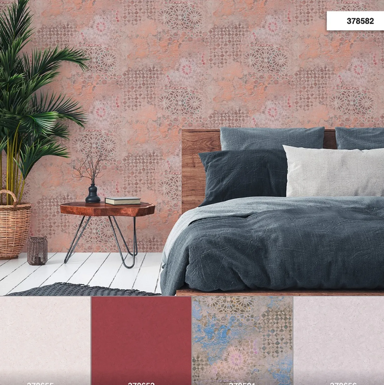 Vliestapete Spanische Fliesen braun orange 37858-2