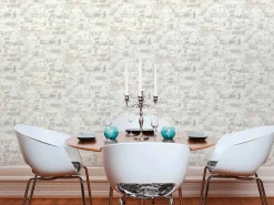 Vliestapete Steinmauer Vintage grau creme 36929-3