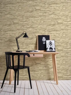 Vliestapete Stein-Optik Naturstein beige AS Creation