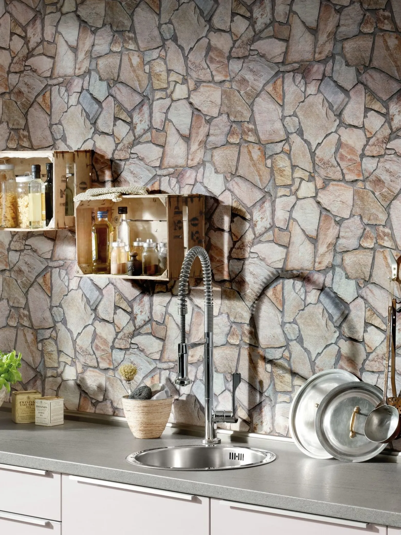 Vliestapete Stein-Optik Naturstein AS Creation 9273-16