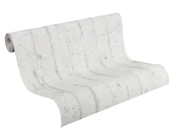 Vliestapete Stein-Optik Streifen Beton grau 7137-11
