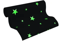 Vliestapete Sterne Fluoreszierend graublau 32440-3
