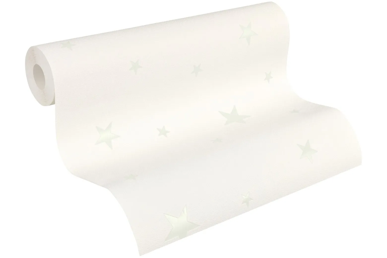 Vliestapete Sterne Fluoreszierend weiß 32440-1