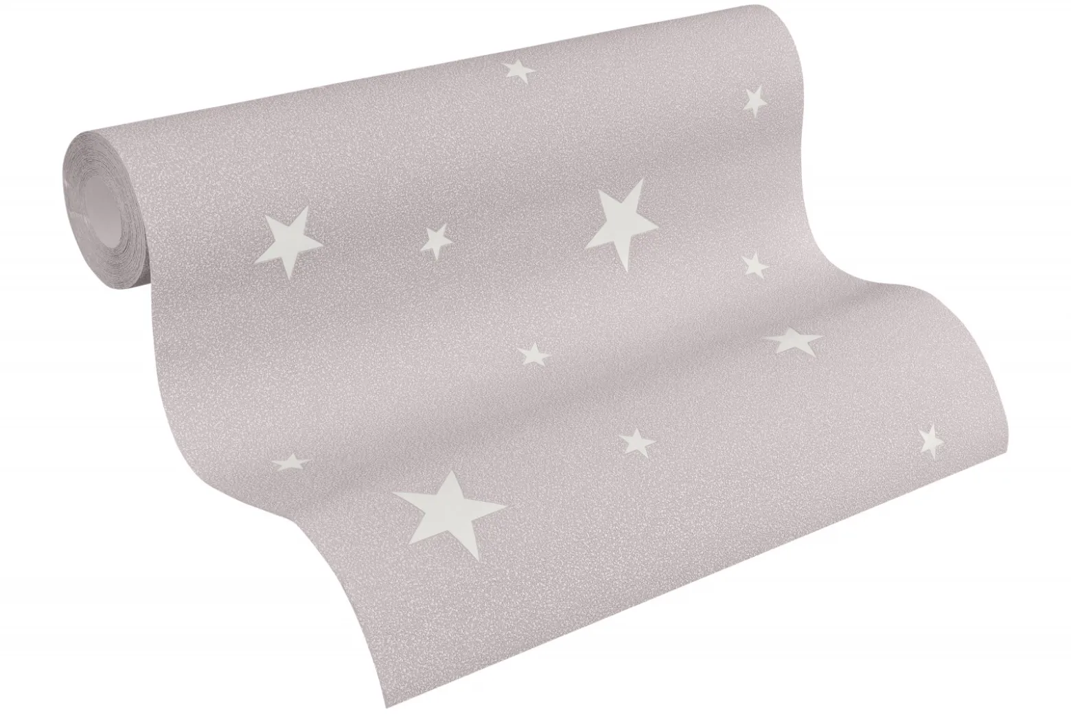 Vliestapete Sterne Fluoreszierend taupe 32440-2