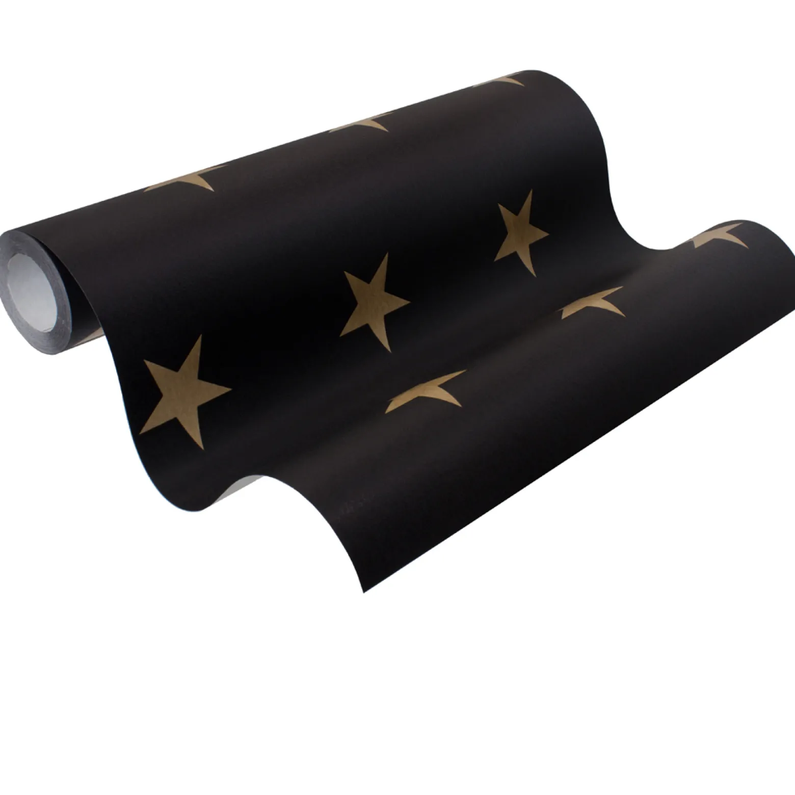 Vliestapete Sterne schwarz gold HOMEFACTO:RI 34760-4
