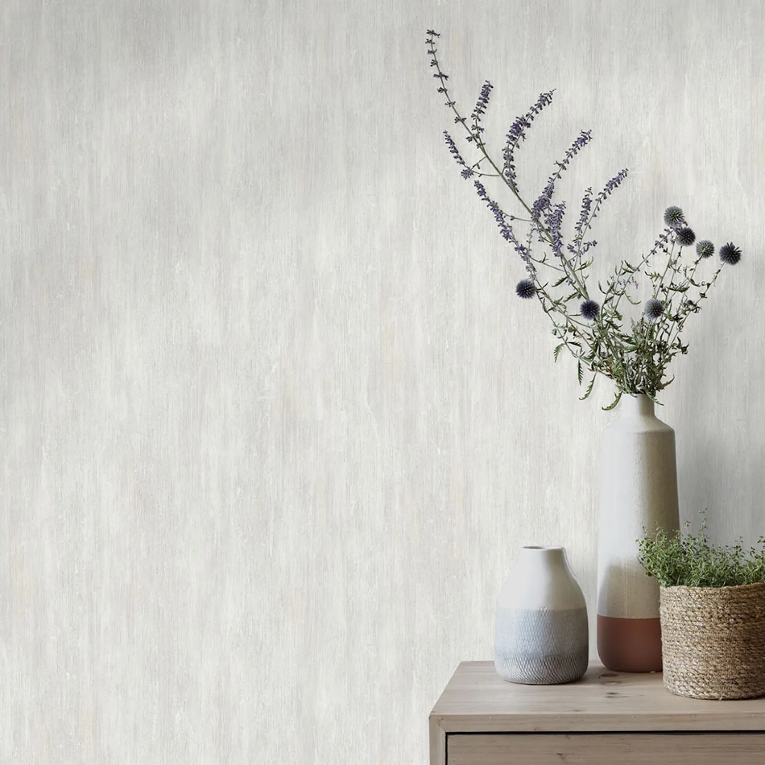 Vliestapete Streichputz Optik Grau Beige Creme 10347-02