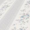 Vliestapete Streifen Blumen Punkte Grau Weiß Blau 39069-3