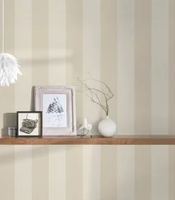 Vliestapete Streifen Muster Beige Creme 38665-2