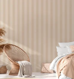 Vliestapete Streifen Muster Beige Creme 38665-2