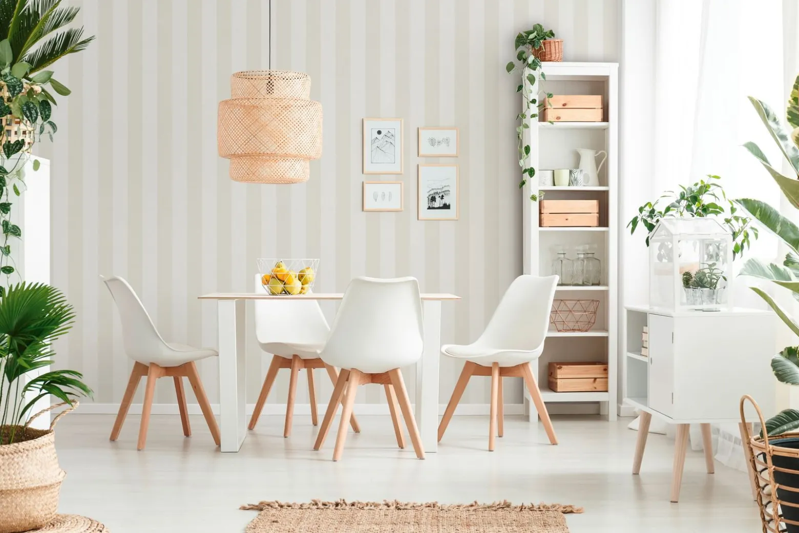 Vliestapete Streifen Muster Cremeweiß Beige 3140-55