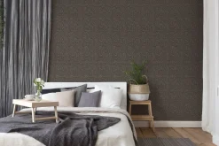 Vliestapete Streifen Schwarz Gold Metallic 39092-4