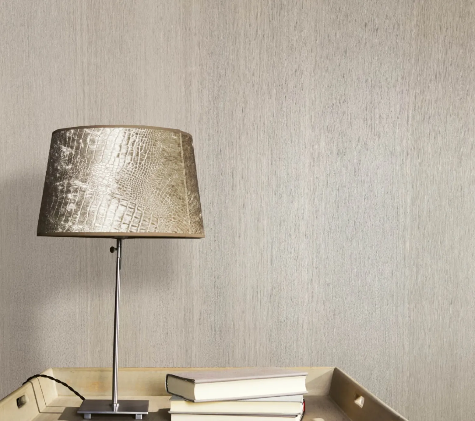 Vliestapete Streifen Struktur Glanz beige 32834