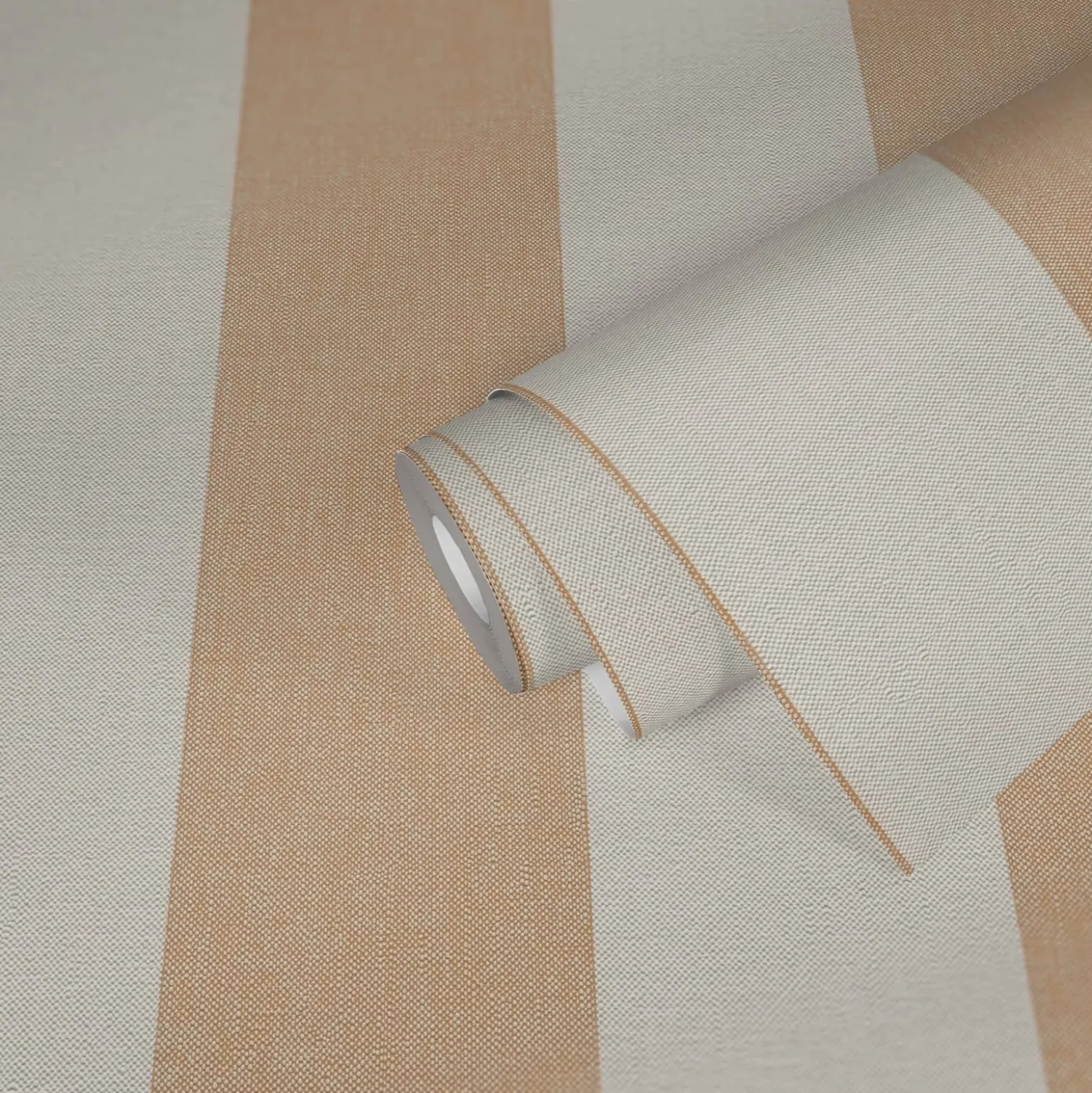 Vliestapete Streifen Struktur Gelb Creme 3979-42
