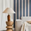 Vliestapete Streifen Textiloptik Beige Blau 78226-5