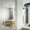 Vliestapete Streifen Textil Optik Grün Grau 47636