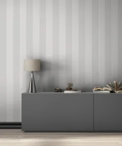 Vliestapete Streifen Textil Optik Grau 47637 Marburg
