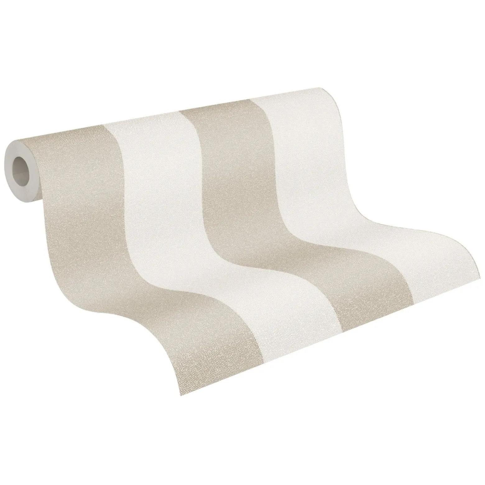 Vliestapete Streifen weiß beige 37554-3 | 375543