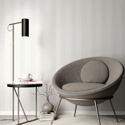 Vliestapete Streifen Weiß Silber Metallic 10361-01