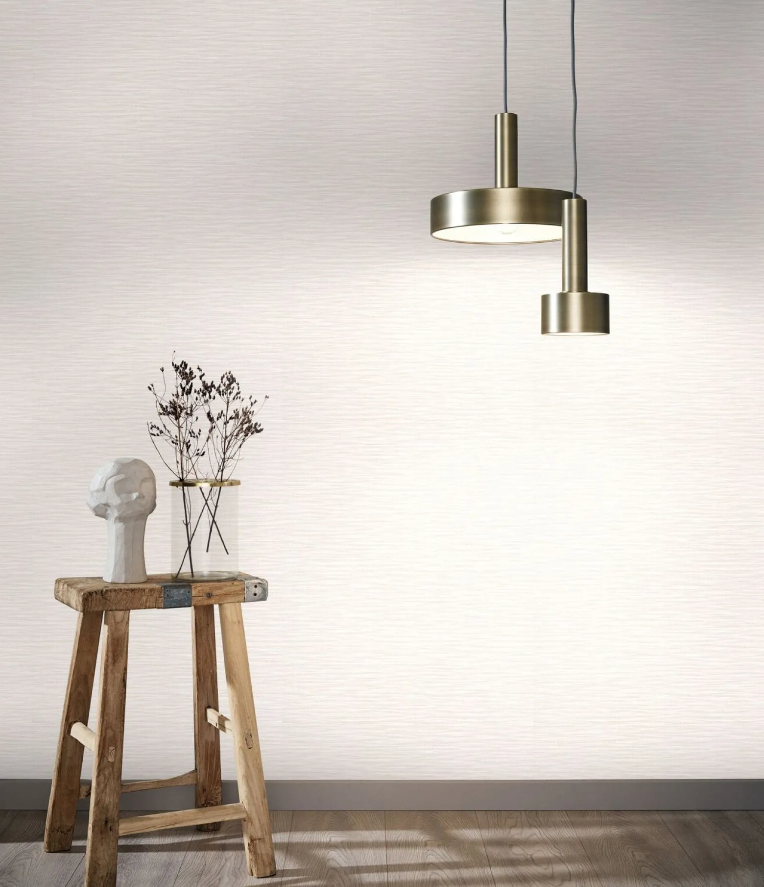 Vliestapete Striche Natur Struktur weiß beige 33318