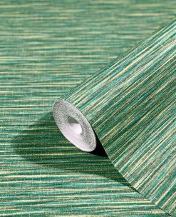 Vliestapete Striche Natur Struktur grün gold 33317