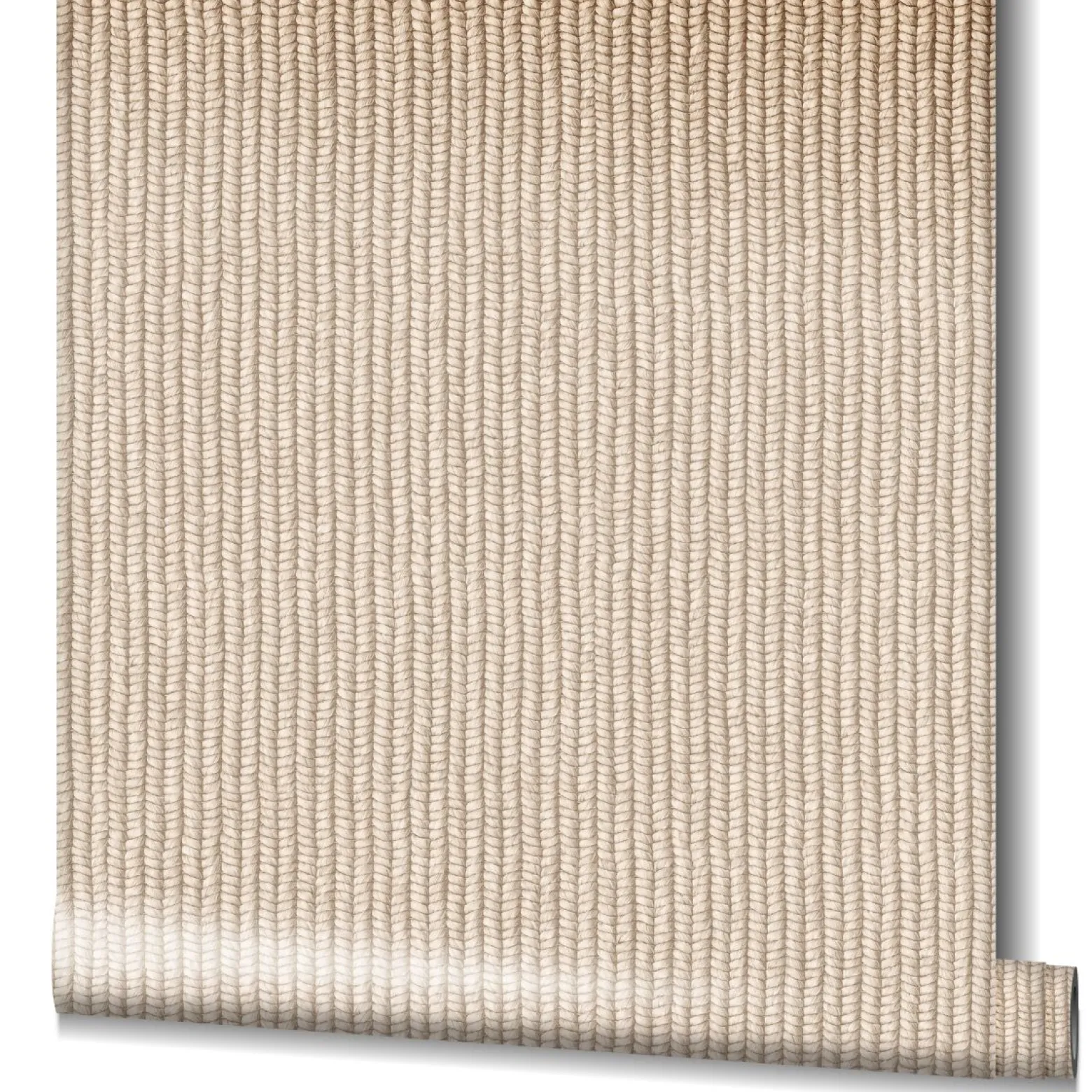 Vliestapete Strick Muster 3D-Optik Beige Braun 47484