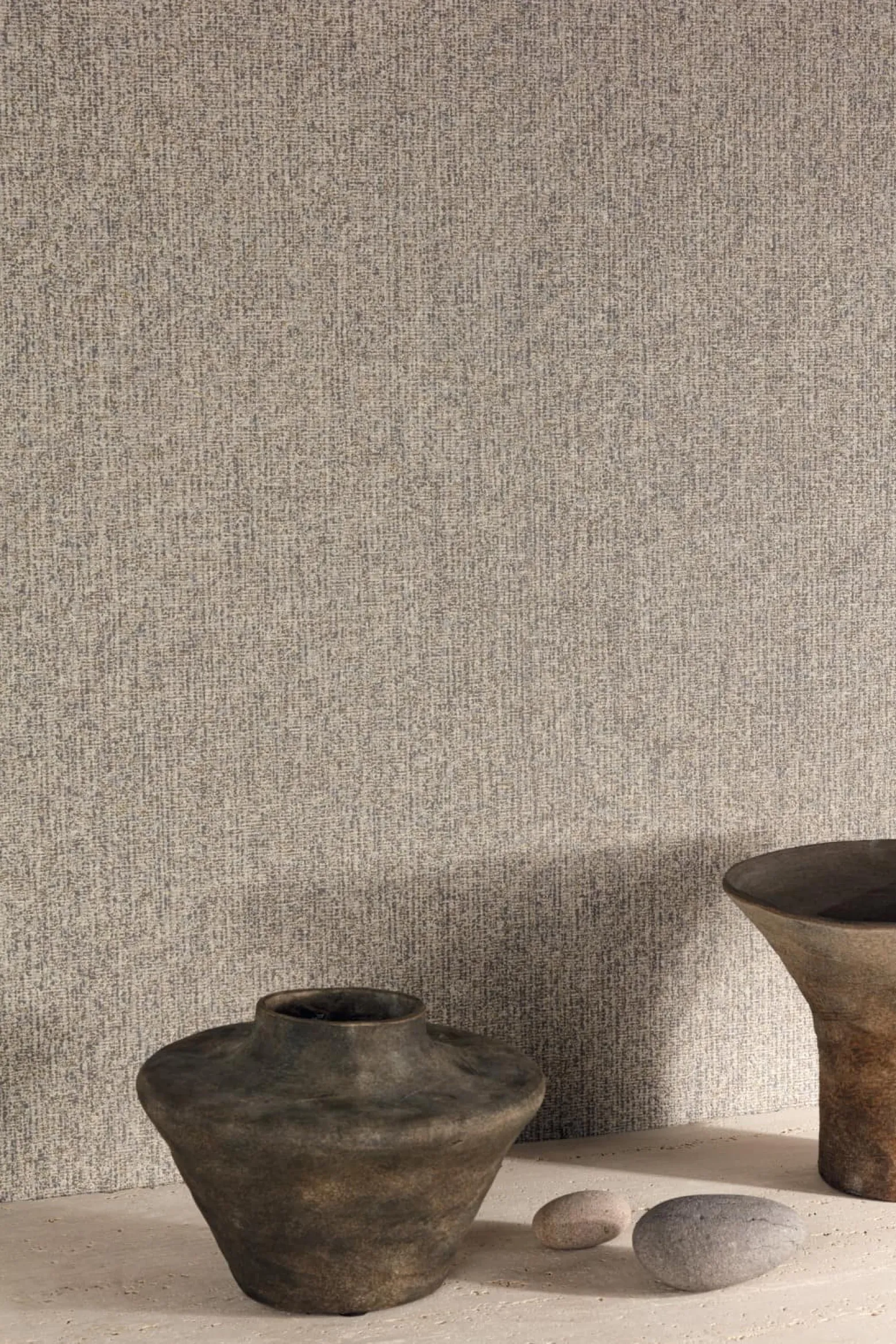Vliestapete Struktur Beige Grau Glitzer A61804