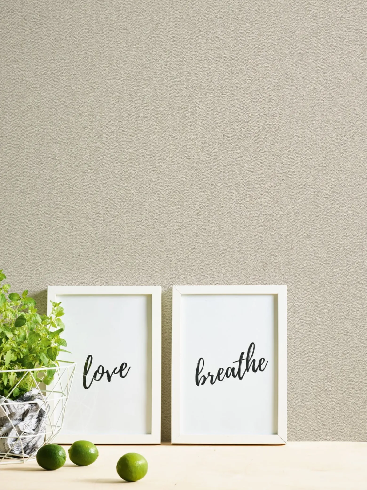 Vliestapete Struktur Beige Silber Metallic 39026-2