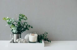 Vliestapete Struktur Einfarbig Grau 3851-30 Terra