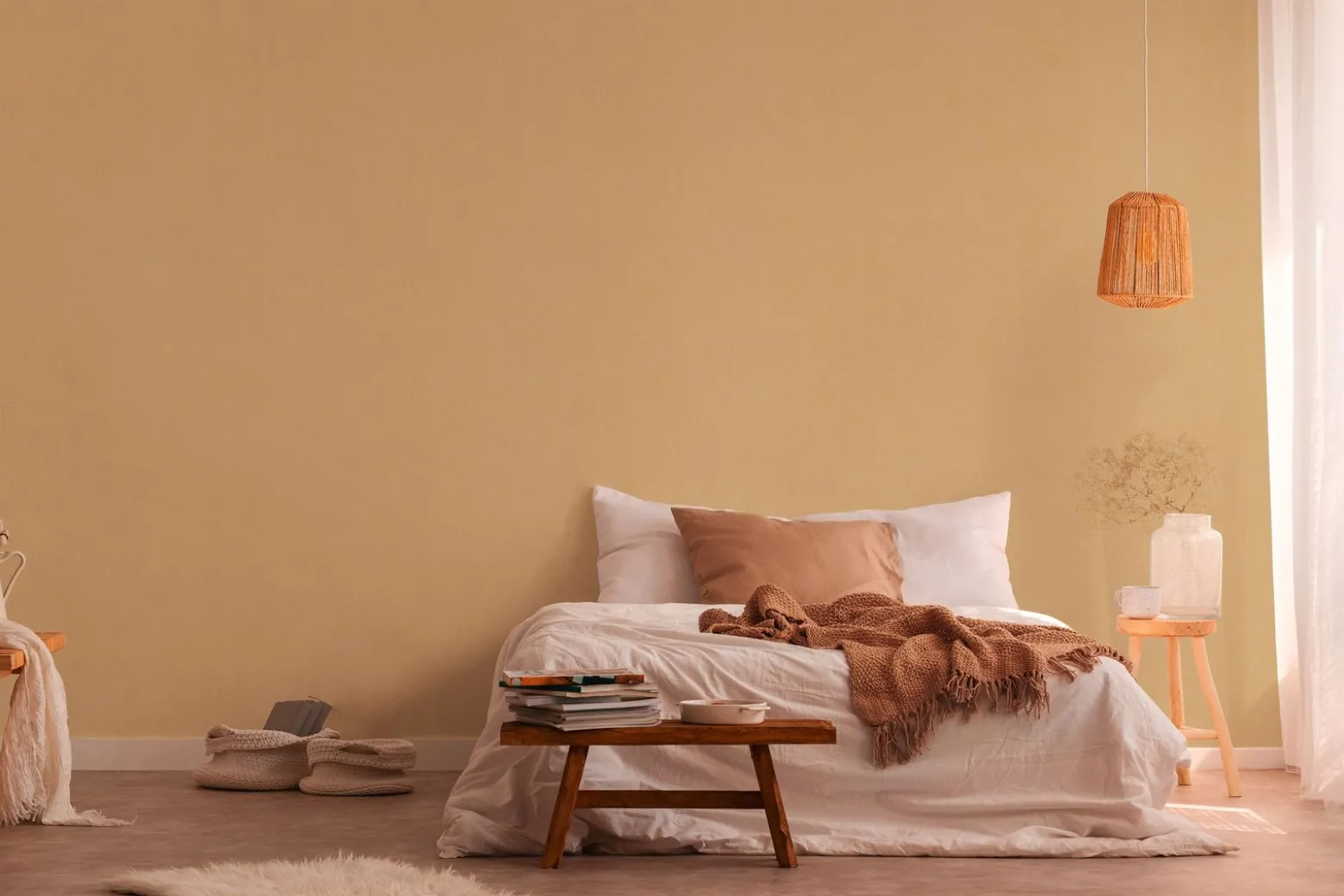 Vliestapete Struktur Einfarbig Gelb Beige Grau 3851-47