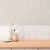 Vliestapete Struktur Floral Grau Creme Glitzer 79095-1