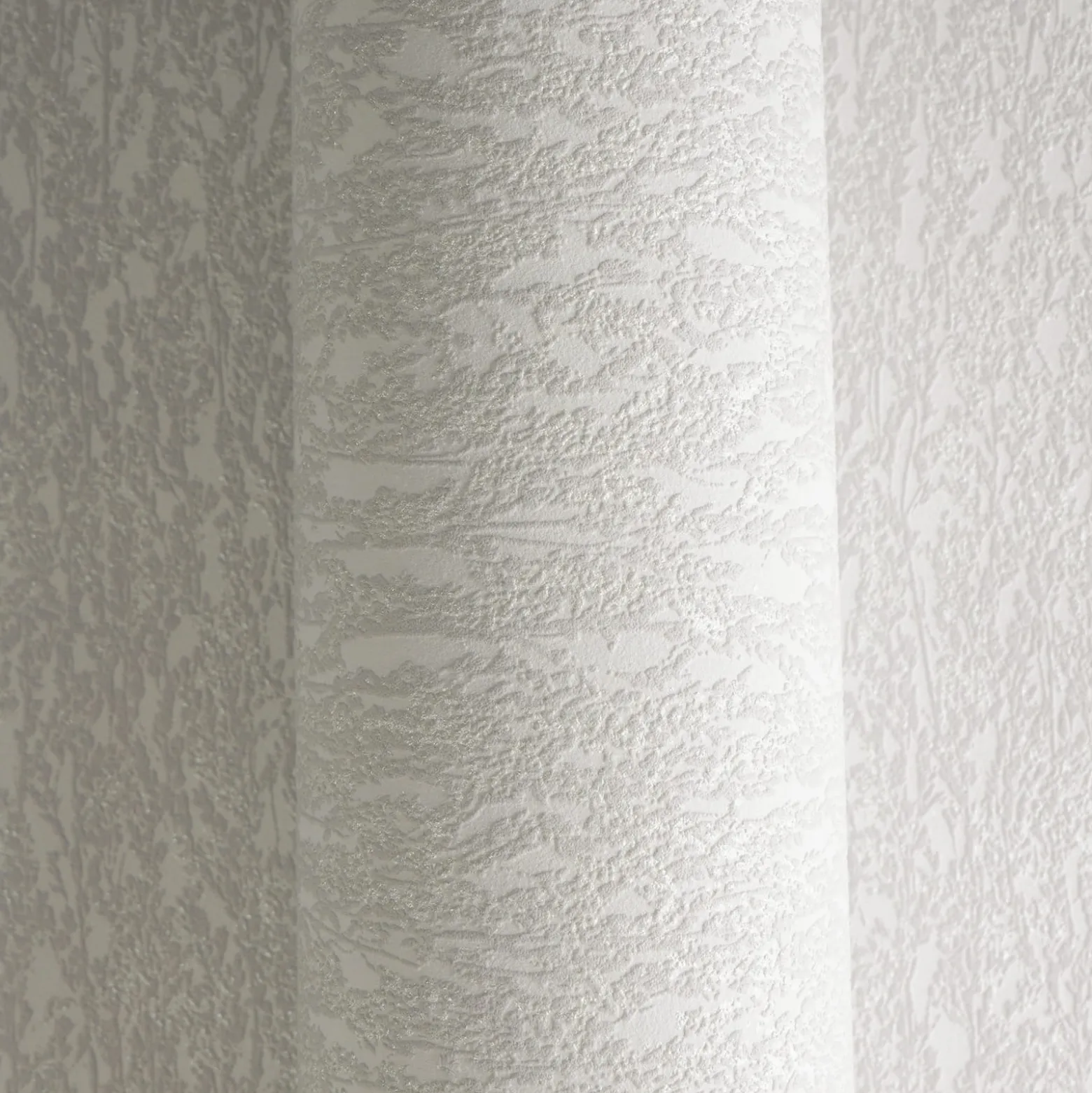 Vliestapete Struktur Floral Grau Creme Glitzer 79095-1