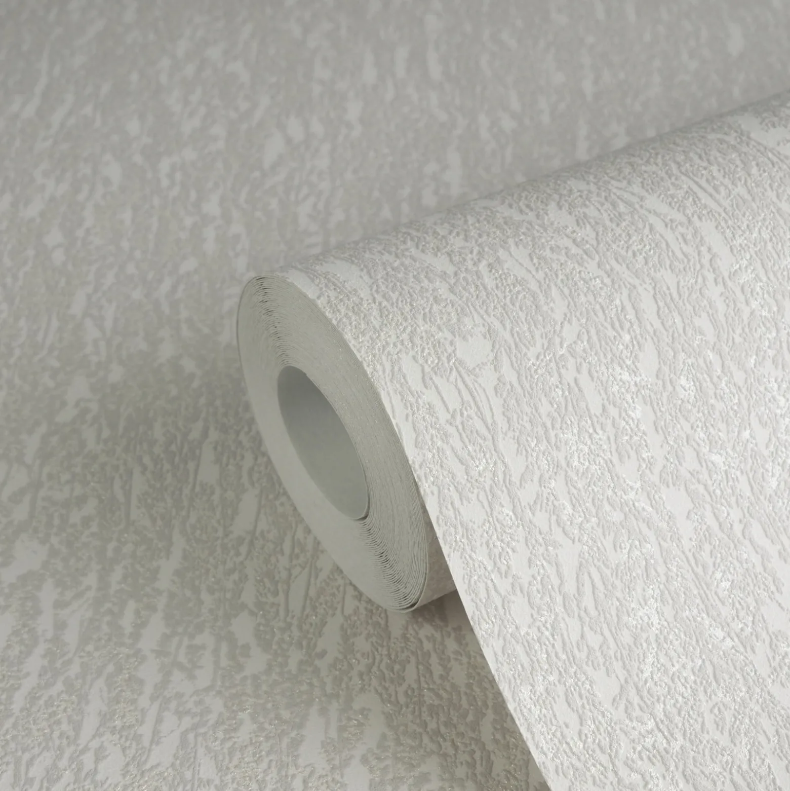 Vliestapete Struktur Floral Grau Creme Glitzer 79095-1