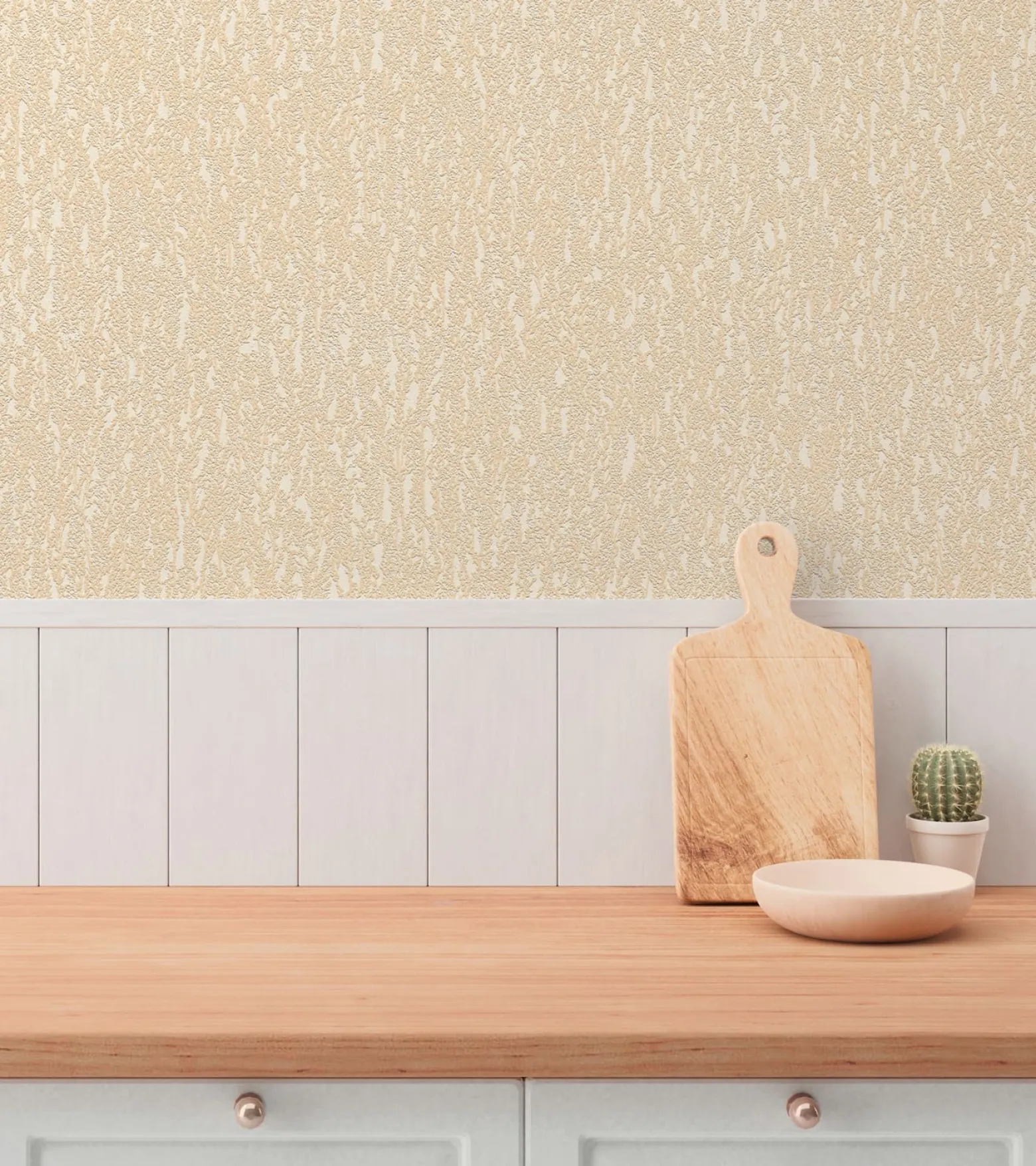 Vliestapete Struktur Floral Beige Creme Glitzer 79095-3