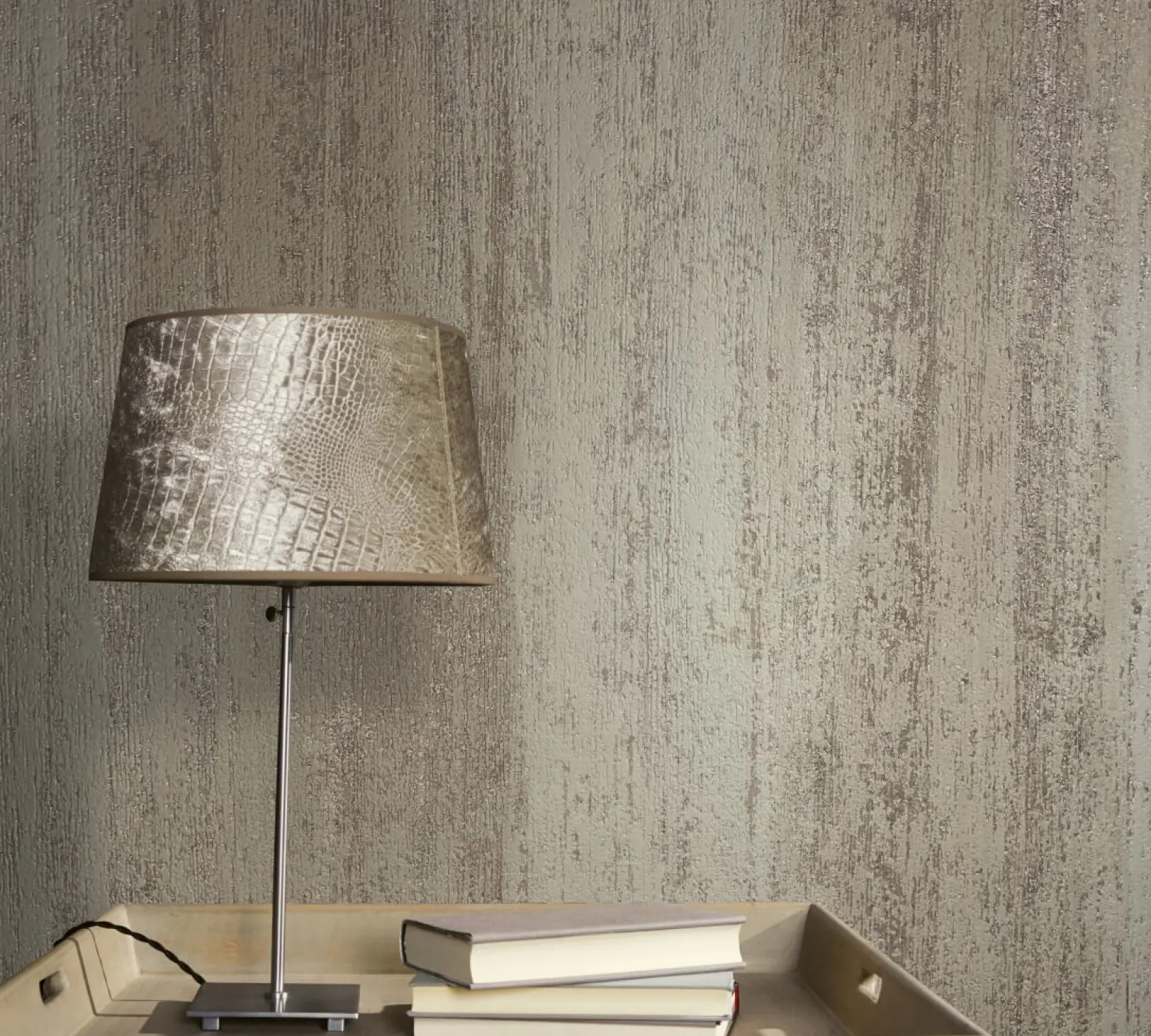 Vliestapete Struktur Glitzer beige Hailey 82229
