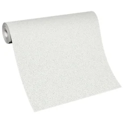 Vliestapete Struktur Grob Weiß Silber Metallic 10341-01