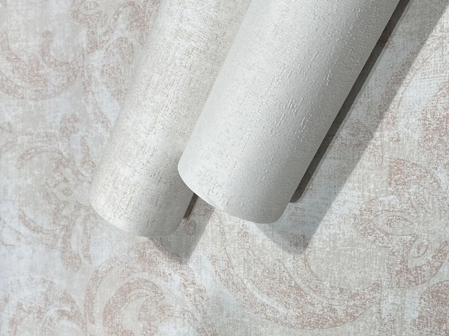 Vliestapete Struktur Putz Optik Weiß Creme 82392