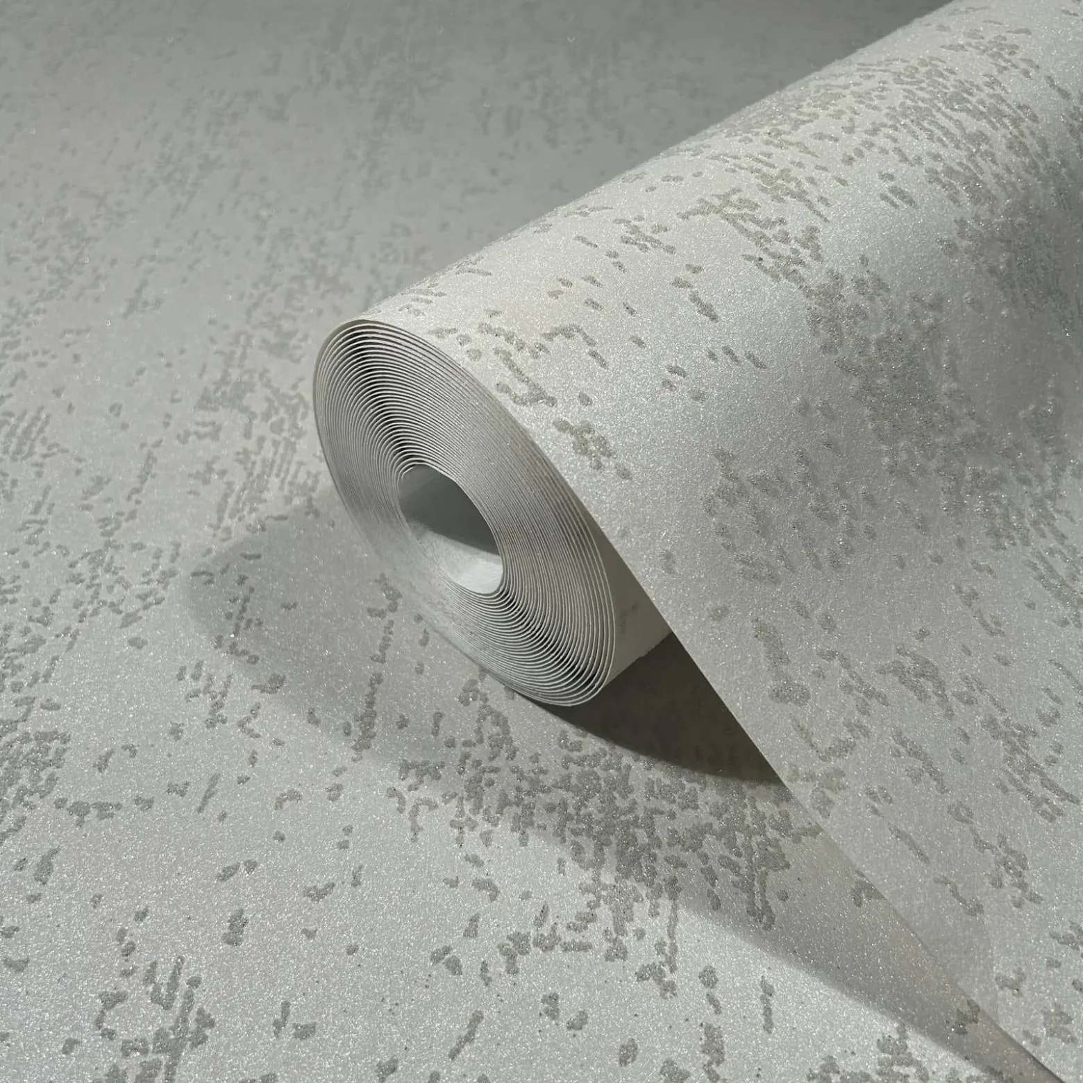 Vliestapete Struktur Shabby Uni Creme Glitzer 86547