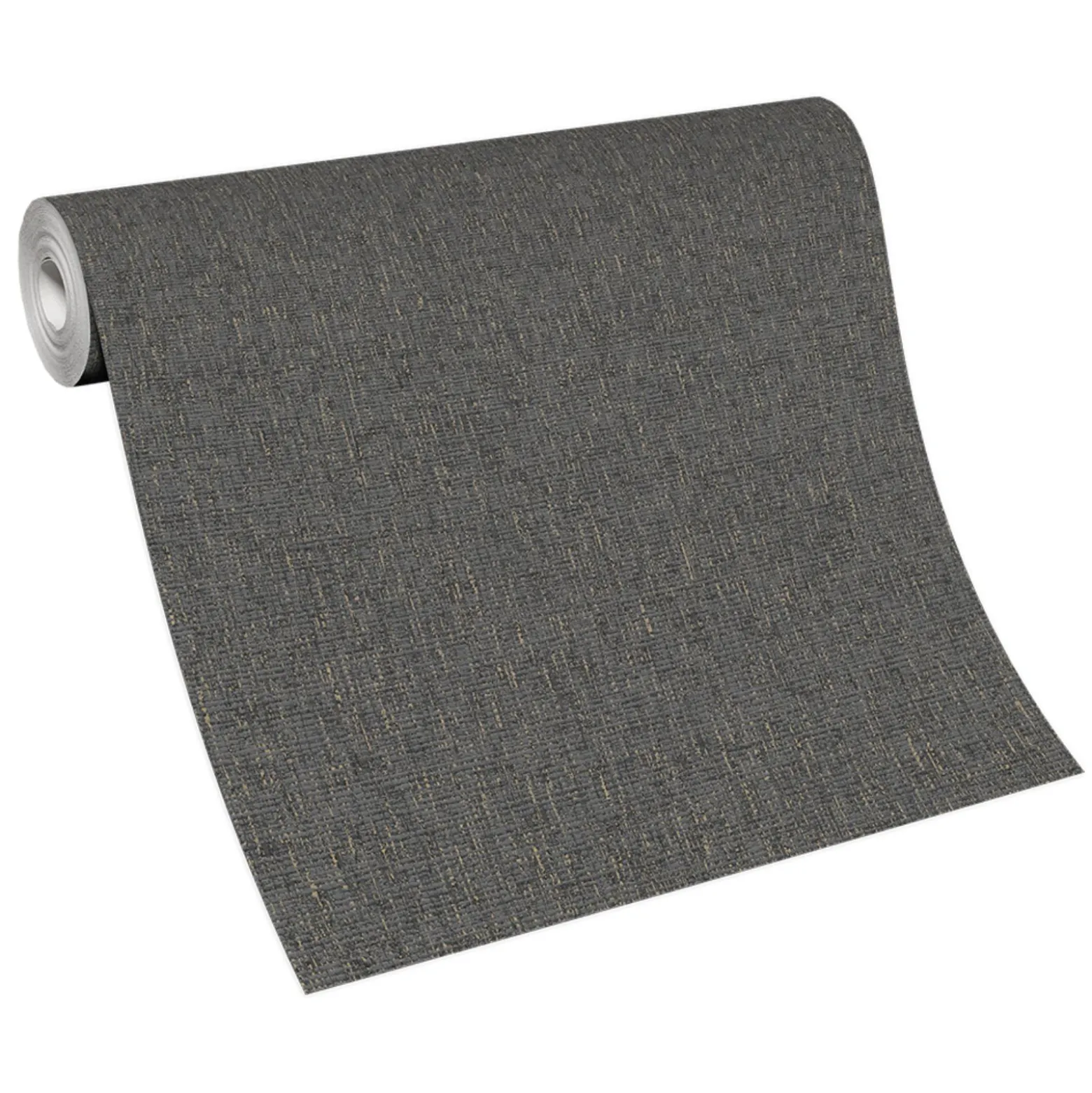 Vliestapete Struktur Uni Grau Gold Metallic 10285-10